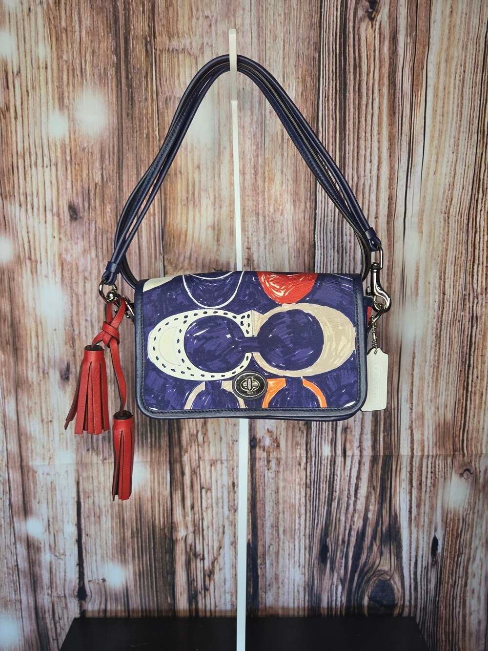 Coach Legacy Heritage Americana Print Penny Crossbody Bag
